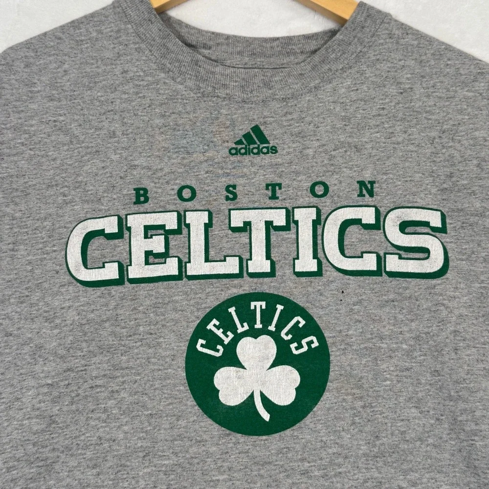Adidas Gray Boston Celtics Muscle Tank XL